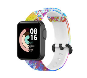 Strap-it® Painted Xiaomi Mi Watch Lite bandje Strap-it® Painted Xiaomi Mi Watch Lite bandje