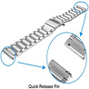 Strap-it® Strap-it Polar Vantage M titanium bandje (zilver) Strap-it® Strap-it Polar Vantage M titanium bandje (zilver)