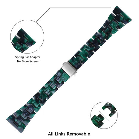 Strap-it® Strap-it Samsung Gear S3 resin band (groen)