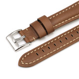 Strap-it® Garmin Vivoactive 4s genuine leren bandje (bruin)