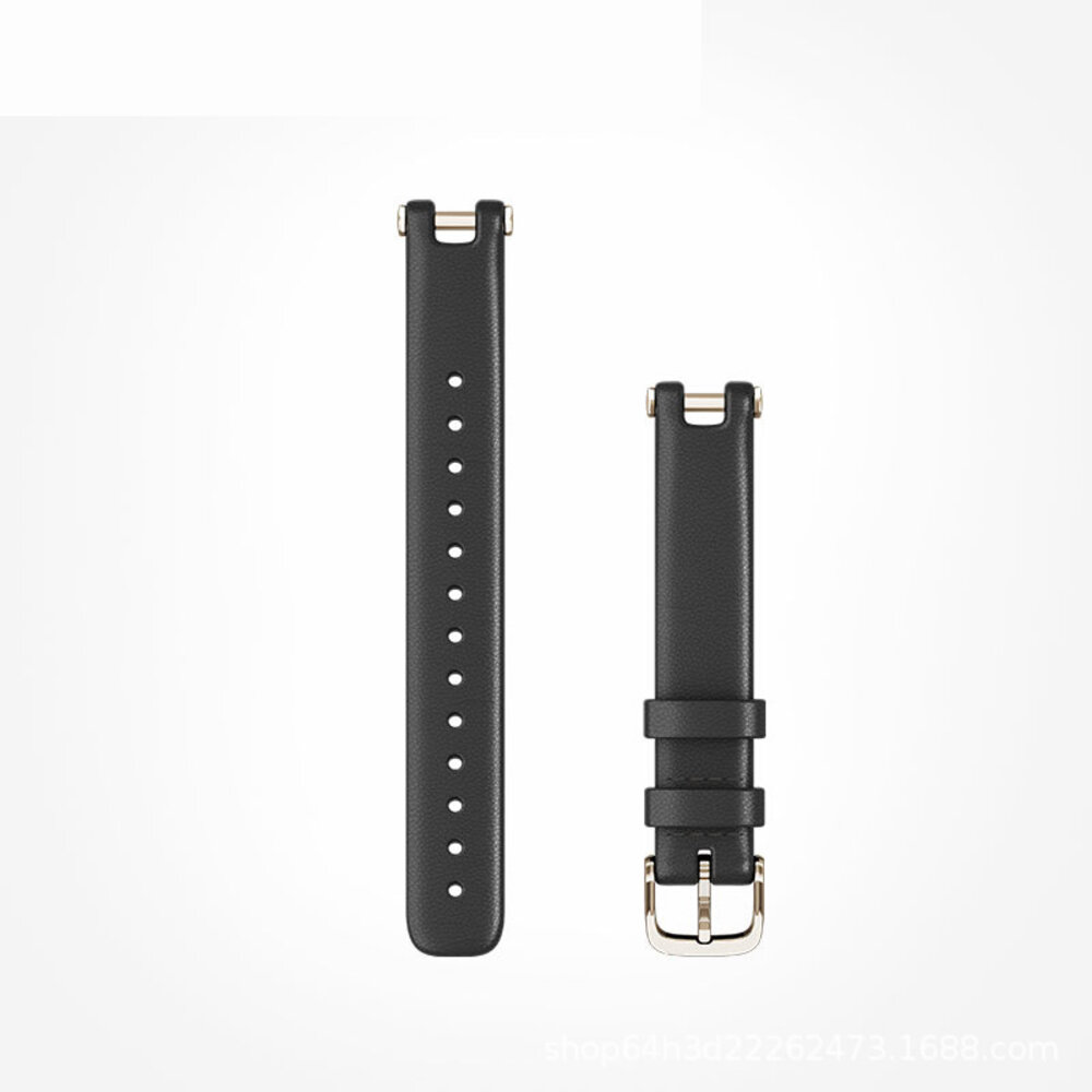 Strap-it® Strap-it Garmin Lily leren bandje (zwart)