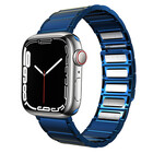 Strap-it® Strap-it Apple Watch luxe magnetische stalen band (blauw)