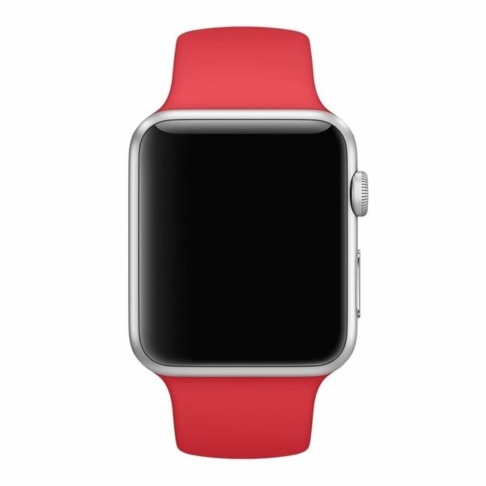 Strap-it® Strap-it Apple Watch 8 silicone band (rood)