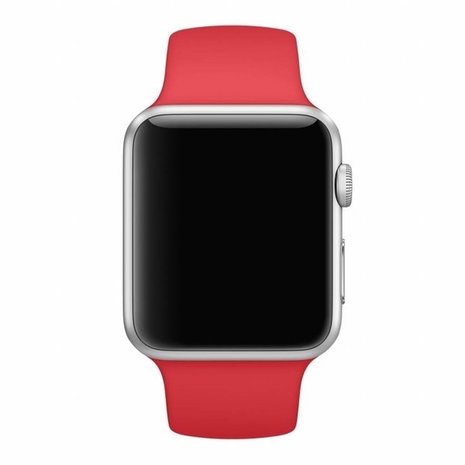 Strap-it® Strap-it Apple Watch 8 silicone band (rood)