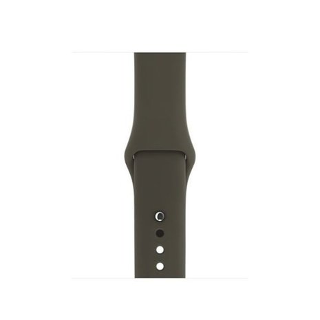 Strap-it® Strap-it Apple Watch 8 silicone band (donkergroen)