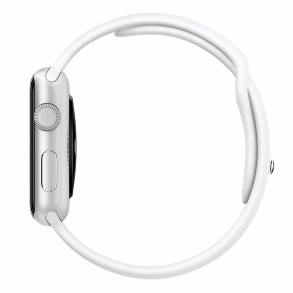 Strap-it® Strap-it Apple Watch 8 silicone band (wit)