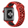 Strap-it® Strap-it Apple Watch 8 sport band (rood/zwart) Strap-it® Strap-it Apple Watch 8 sport band (rood/zwart)