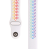 Strap-it® Strap-it Apple Watch 8 sport band (kleurrijk wit) Strap-it® Strap-it Apple Watch 8 sport band (kleurrijk wit)