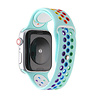 Strap-it® Strap-it Apple Watch 8 sport band (kleurrijk lichtblauw) Strap-it® Strap-it Apple Watch 8 sport band (kleurrijk lichtblauw)