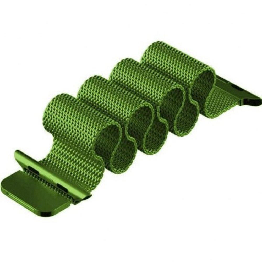 Strap-it® Strap-it Apple Watch 8 Milanese band (lichtgroen)