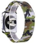 Strap-it® Strap-it Apple Watch 8 Milanese band (camouflage groen)