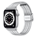 Strap-it® Strap-it Apple Watch 8 roestvrij stalen band (zilver)