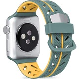Strap-it® Apple Watch 8 Special Edition band (groen/oranje)