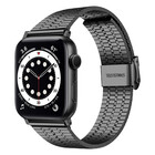 Strap-it® Strap-it Apple Watch 8 roestvrij stalen band (zwart)