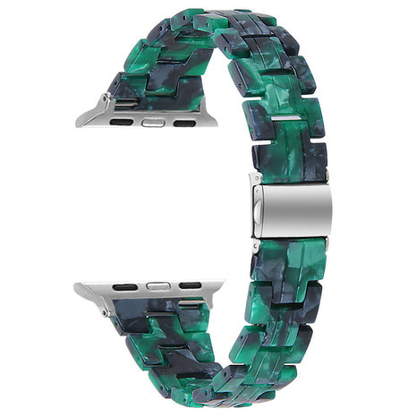 Strap-it® Strap-it Apple Watch 8 stalen band (groen)