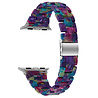 Strap-it® Strap-it Apple Watch 8 stalen band (kleurrijk paars) Strap-it® Strap-it Apple Watch 8 stalen band (kleurrijk paars)