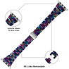 Strap-it® Strap-it Apple Watch 8 stalen band (kleurrijk paars) Strap-it® Strap-it Apple Watch 8 stalen band (kleurrijk paars)