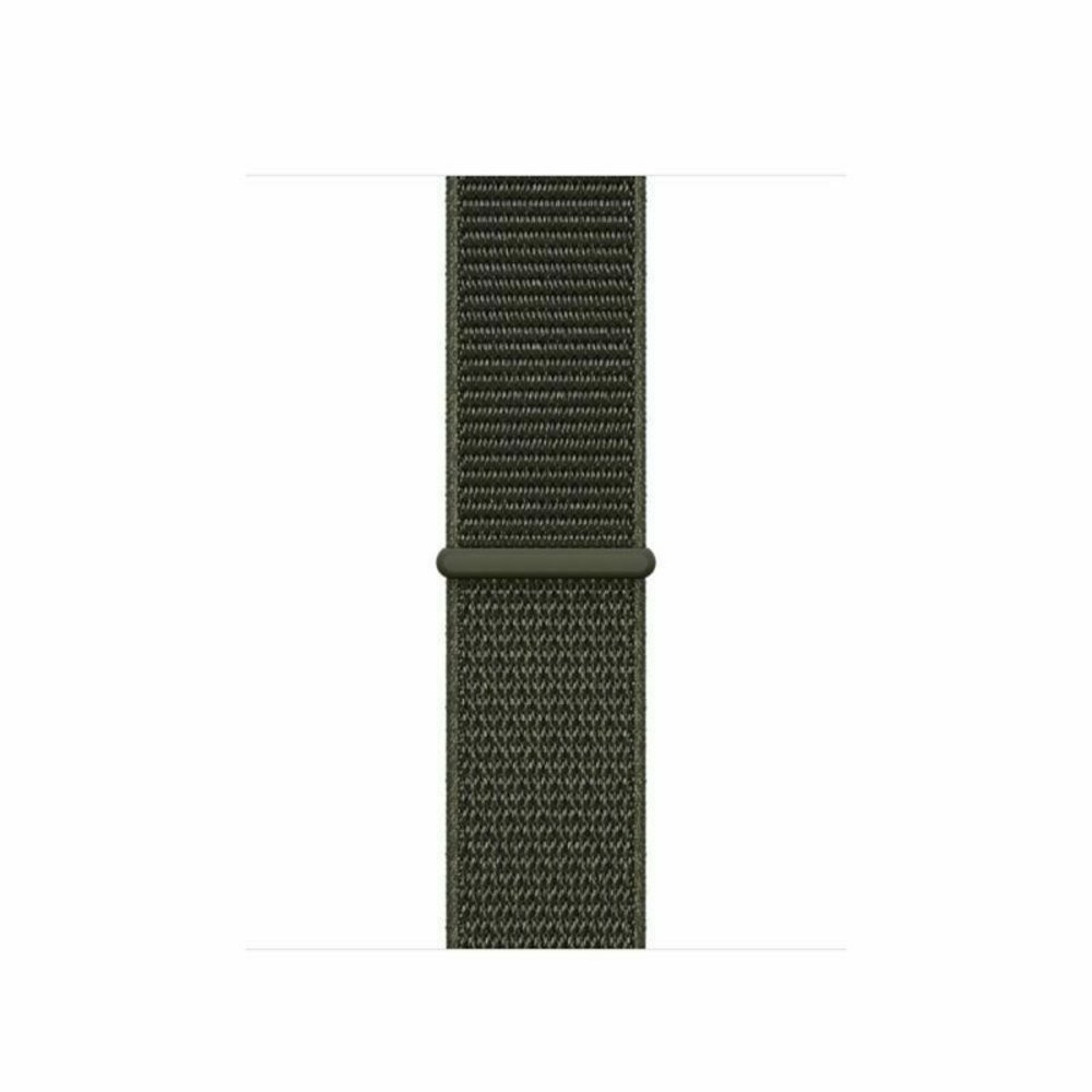 Strap-it® Strap-it Apple Watch 8 nylon bandje (donkergroen)