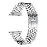 Strap-it® Strap-it Apple Watch 8 stalen vis band (zilver) Strap-it® Strap-it Apple Watch 8 stalen vis band (zilver)
