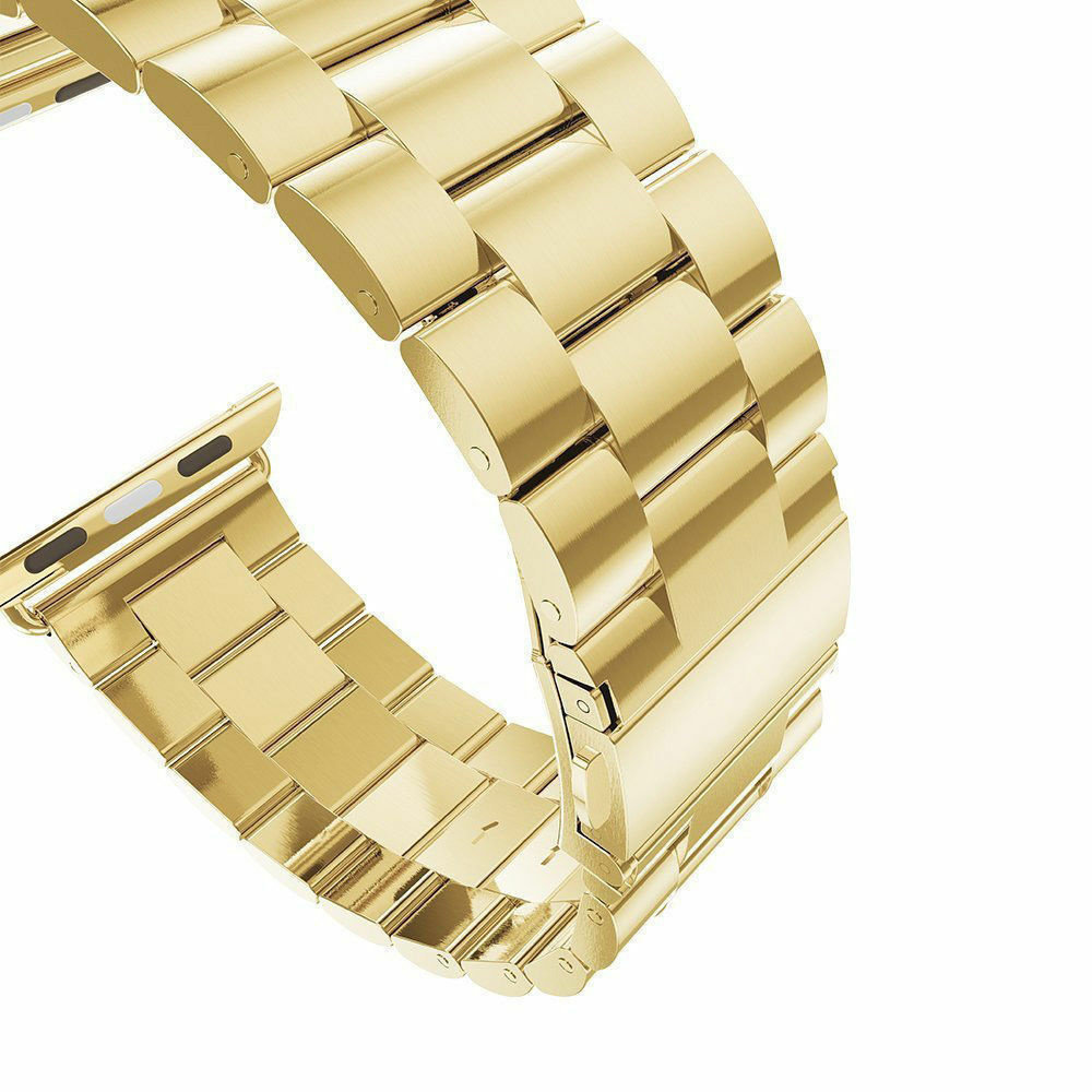 Strap-it® Strap-it Apple Watch 8 stalen band (goud)