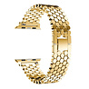 Strap-it® Strap-it Apple Watch 8 stalen vis band (goud) Strap-it® Strap-it Apple Watch 8 stalen vis band (goud)
