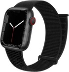 Strap-it® Strap-it Apple Watch 8 nylon loop bandje (zwart)