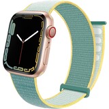Strap-it® Apple Watch 8 nylon loop bandje (sunshine)
