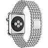 Strap-it® Strap-it Apple Watch 8 stalen kralen band (zilver) Strap-it® Strap-it Apple Watch 8 stalen kralen band (zilver)