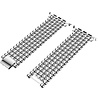 Strap-it® Strap-it Apple Watch 8 stalen kralen band (zilver) Strap-it® Strap-it Apple Watch 8 stalen kralen band (zilver)
