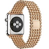 Strap-it® Strap-it Apple Watch 8 stalen kralen band (rosé goud) Strap-it® Strap-it Apple Watch 8 stalen kralen band (rosé goud)