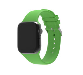 Strap-it® Apple Watch 8 siliconen gesp bandje (groen)