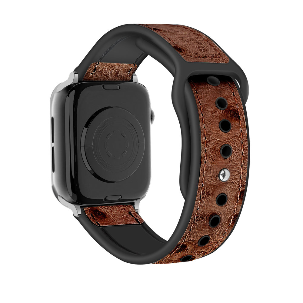 Apple watch leren bandje bruin hotsell