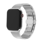 Strap-it® Strap-it Apple Watch 8 stalen Milanese band (zilver)