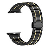 Strap-it® Strap-it Apple Watch 8 keramiek stalen band (zwart/goud) Strap-it® Strap-it Apple Watch 8 keramiek stalen band (zwart/goud)