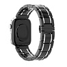 Strap-it® Strap-it Apple Watch 8 keramiek stalen band (zwart/zilver) Strap-it® Strap-it Apple Watch 8 keramiek stalen band (zwart/zilver)