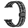 Strap-it® Strap-it Apple Watch 8 keramiek stalen band (zwart/zilver) Strap-it® Strap-it Apple Watch 8 keramiek stalen band (zwart/zilver)