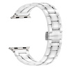 Strap-it® Strap-it Apple Watch 8 keramiek stalen band (wit/zilver) Strap-it® Strap-it Apple Watch 8 keramiek stalen band (wit/zilver)