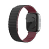 Strap-it® Strap-it Apple Watch 8 magnetisch siliconen bandje (zwart/rood) Strap-it® Strap-it Apple Watch 8 magnetisch siliconen bandje (zwart/rood)