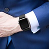 Strap-it® Strap-it Apple Watch 8 stalen rekband (zwart) Strap-it® Strap-it Apple Watch 8 stalen rekband (zwart)