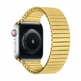 Strap-it® Apple Watch 8 stalen rekband (goud)