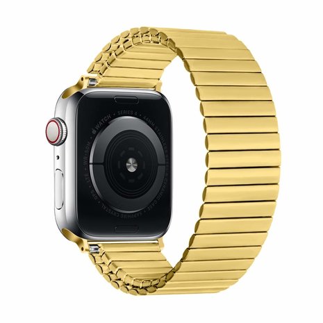 Strap-it® Strap-it Apple Watch 8 stalen rekband (goud)