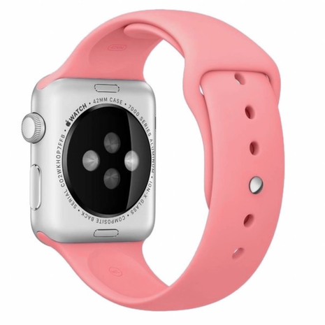 Strap-it® Strap-it Apple Watch Ultra silicone band (roze)