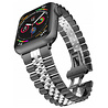 Strap-it® Strap-it Apple Watch Ultra Jubilee stalen band (zwart/zilver) Strap-it® Strap-it Apple Watch Ultra Jubilee stalen band (zwart/zilver)