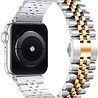 Strap-it® Strap-it Apple Watch Ultra Jubilee stalen band (zilver/goud) Strap-it® Strap-it Apple Watch Ultra Jubilee stalen band (zilver/goud)