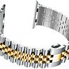 Strap-it® Strap-it Apple Watch Ultra Jubilee stalen band (zilver/goud) Strap-it® Strap-it Apple Watch Ultra Jubilee stalen band (zilver/goud)