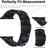Strap-it® Strap-it Apple Watch Ultra stalen band (zwart/wit) Strap-it® Strap-it Apple Watch Ultra stalen band (zwart/wit)