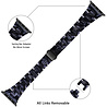 Strap-it® Strap-it Apple Watch Ultra stalen band (zwart/wit) Strap-it® Strap-it Apple Watch Ultra stalen band (zwart/wit)
