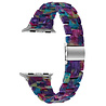 Strap-it® Strap-it Apple Watch Ultra stalen band (kleurrijk paars) Strap-it® Strap-it Apple Watch Ultra stalen band (kleurrijk paars)