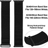 Strap-it® Strap-it Apple Watch Ultra nylon loop bandje (zwart) Strap-it® Strap-it Apple Watch Ultra nylon loop bandje (zwart)