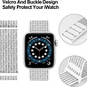 Strap-it® Strap-it Apple Watch Ultra nylon loop bandje (wit) Strap-it® Strap-it Apple Watch Ultra nylon loop bandje (wit)